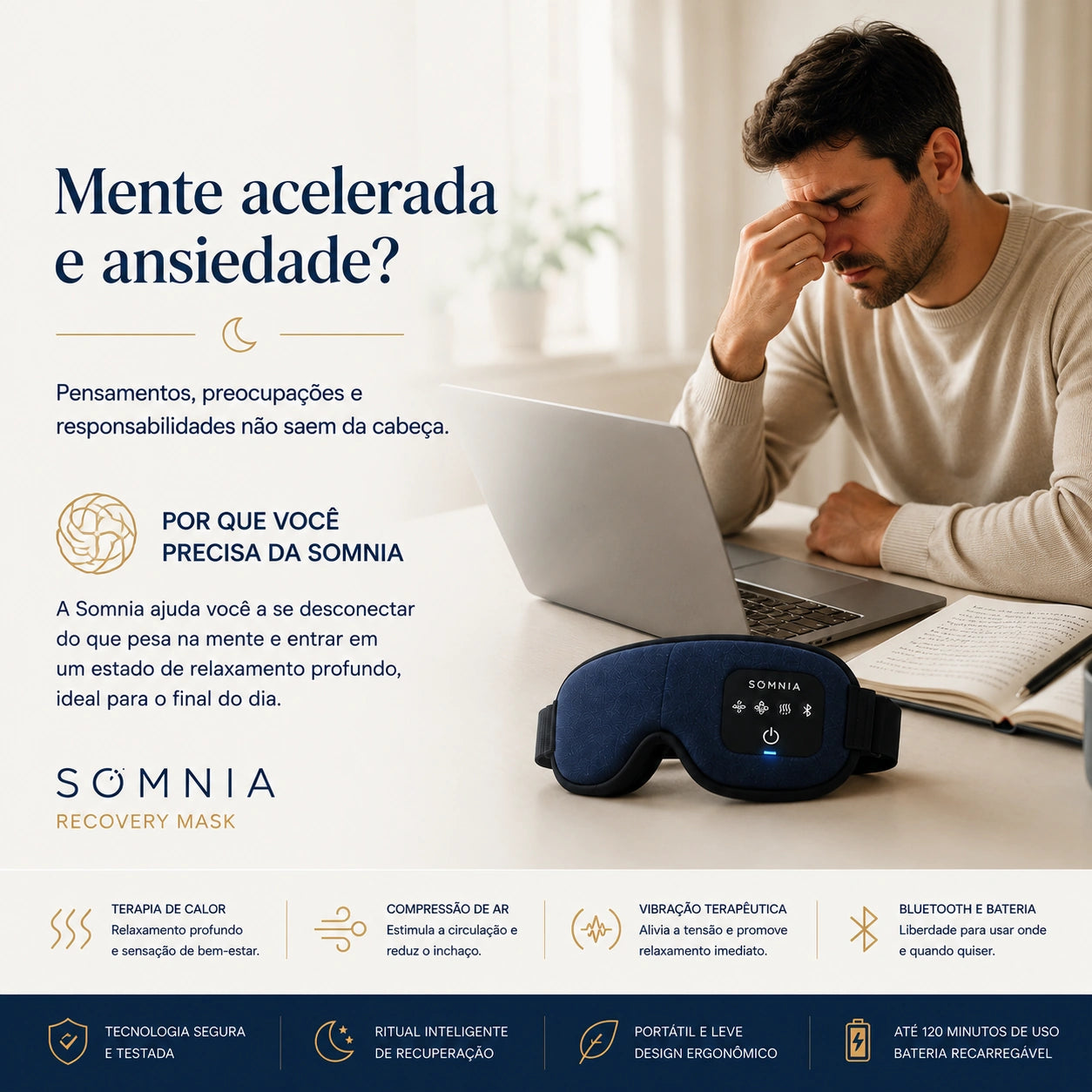 SOMNIA -Sistema Inteligente de Recuperação e Relaxamento no sono e ansiedade